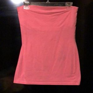No boundaries pink tube top built in bra